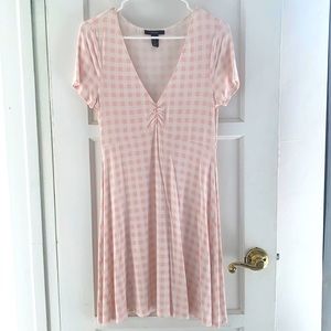 Forever 21 Pink Plaid Mini Dress